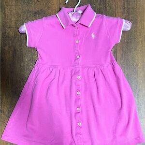 Ralph Lauren Pink Cotton Dress 3T EUC